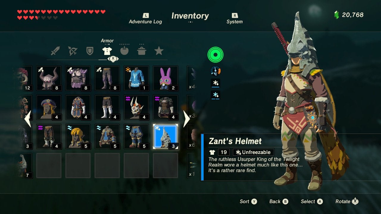 Zelda Breath of the Wild Usurper King How to get Zant’s Helmet in the
